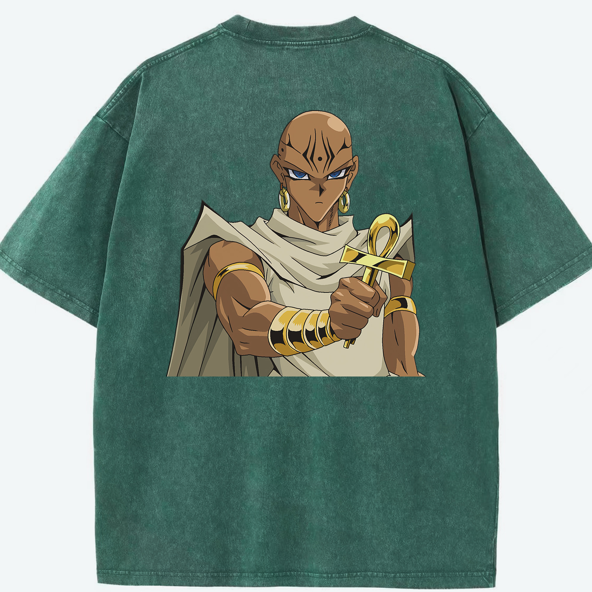 （画像用） 遊☆戯☆王 Yu-Gi-Oh! 綿100% ヴィンテージ風 半袖Tシャツ（背面プリント）